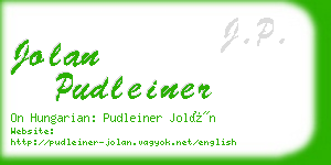 jolan pudleiner business card